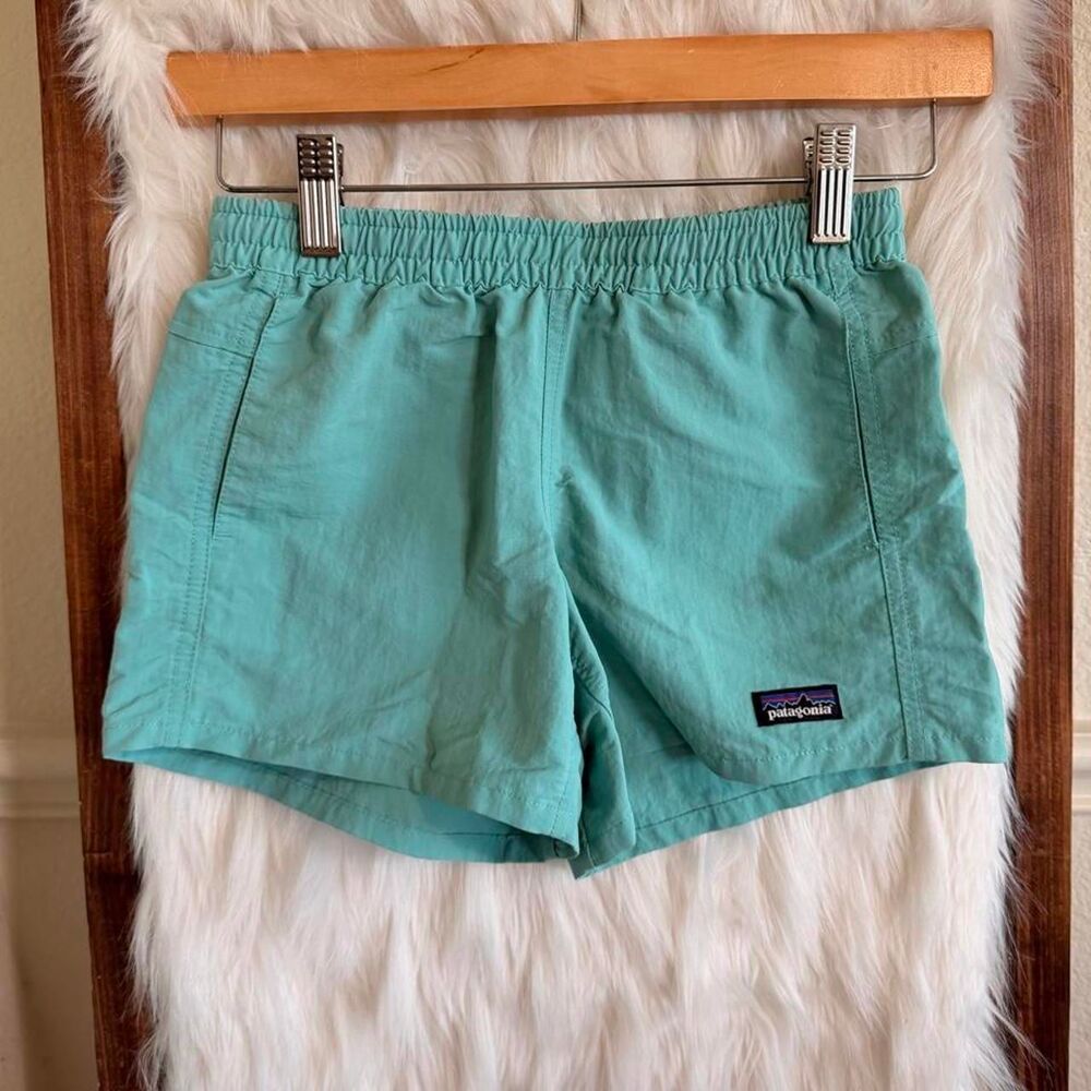 Patagonia Women's Blue and Green Shorts